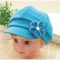 Gorra de béisbol con flor teñida de forma simple para bebé